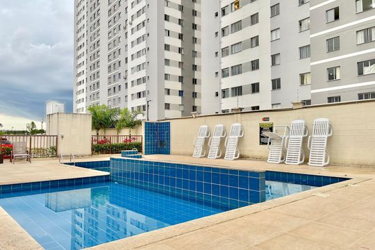 Área comum - Piscina de apartamento para alugar com 2 quartos, 55m² em Santos Dumont, Juiz de Fora