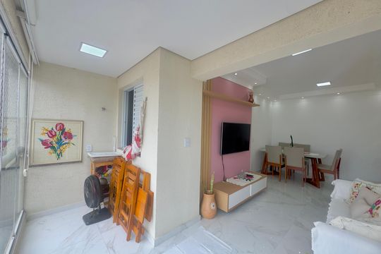 Varanda da Sala de apartamento para alugar com 2 quartos, 62m² em Jardim Bom Clima, Guarulhos