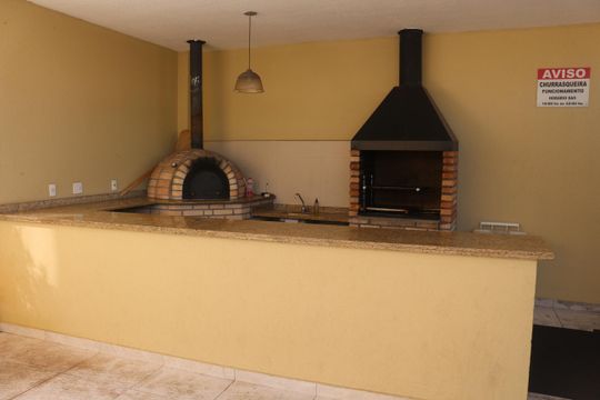 Área comum - Churrasqueira de apartamento à venda com 2 quartos, 65m² em Osvaldo Cruz, São Caetano do Sul