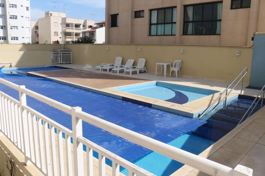 Área comum - Piscina de apartamento à venda com 2 quartos, 65m² em Osvaldo Cruz, São Caetano do Sul