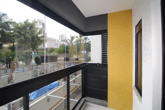 Varanda de kitnet/studio para alugar com 1 quarto, 27m² em Vila Dom Pedro Ii, São Paulo