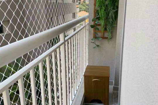 Varanda de apartamento à venda com 1 quarto, 25m² em Jardim Paulista, São Paulo