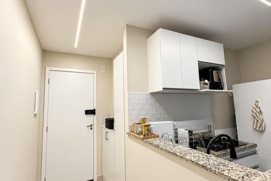 Cozinha de apartamento à venda com 1 quarto, 50m² em Taquara, Rio de Janeiro
