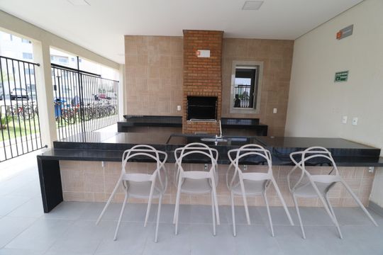 Área comum - Churrasqueira de apartamento para alugar com 2 quartos, 42m² em Jardim Patricia, Uberlândia