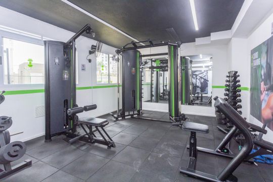 Área comum - Academia de apartamento para alugar com 2 quartos, 33m² em Veleiros, São Paulo