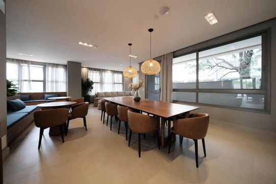 Área comum de apartamento para alugar com 1 quarto, 32m² em Vila Guilhermina, São Paulo