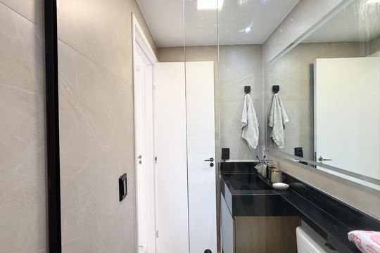 Banheiro de apartamento para alugar com 2 quartos, 38m² em Vila Nina, São Paulo