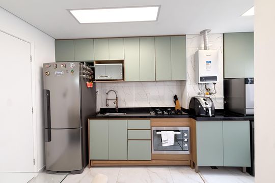 Cozinha de apartamento para alugar com 2 quartos, 38m² em Vila Nina, São Paulo