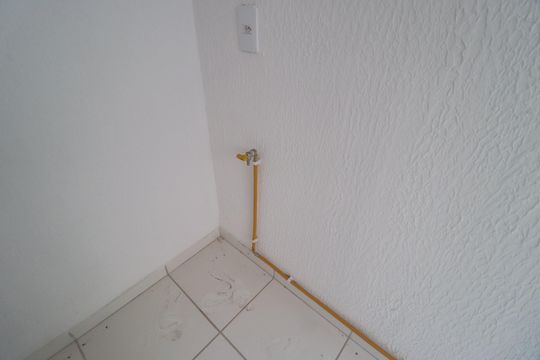 Cozinha e Área de Serviço de apartamento para alugar com 2 quartos, 46m² em Vila Maria, Uberlândia