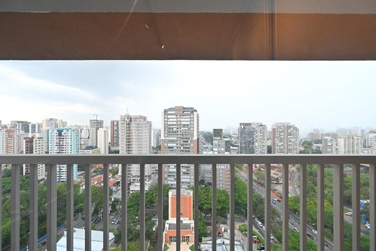 Vista do Quarto de apartamento para alugar com 1 quarto, 32m² em Vila Clementino, São Paulo