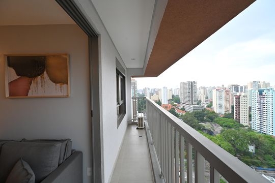 Varanda de apartamento para alugar com 1 quarto, 32m² em Vila Clementino, São Paulo