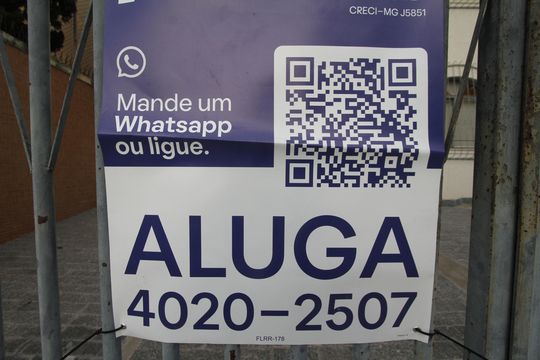 placa de apartamento para alugar com 2 quartos, 84m² em Alto Caiçaras, Belo Horizonte