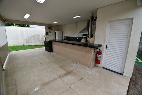 Área comum - Churrasqueira de casa de condomínio para alugar com 3 quartos, 100m² em Loteamento Alphaville, Campinas