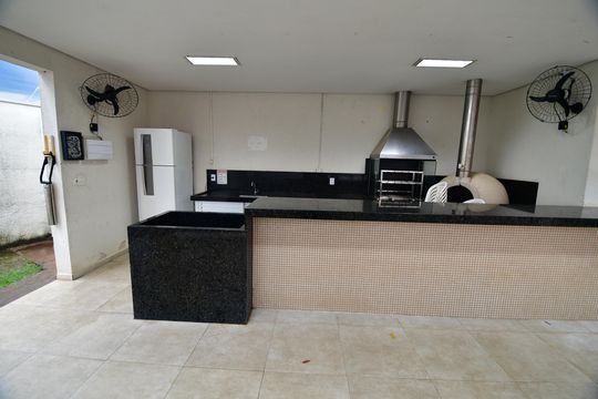 Área comum - Churrasqueira de casa de condomínio para alugar com 3 quartos, 100m² em Loteamento Alphaville, Campinas