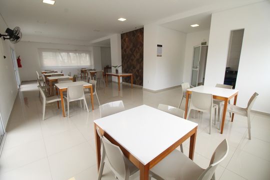 Área comum - Salão de festas de apartamento para alugar com 2 quartos, 90m² em Parque Industrial, São José dos Campos