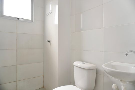 Banheiro Social de apartamento para alugar com 2 quartos, 48m² em Granja de Freitas, Belo Horizonte