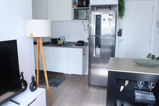 Sala de apartamento para alugar com 1 quarto, 27m² em Vila Buarque, São Paulo