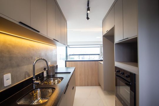 Cozinha de apartamento para alugar com 3 quartos, 105m² em Parque Campolim, Votorantim