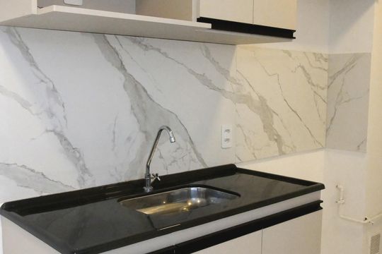 Cozinha de apartamento para alugar com 2 quartos, 38m² em Socorro, São Paulo