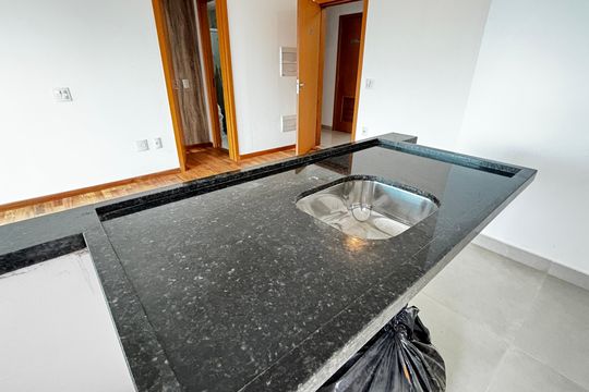 Cozinha e Área de Serviço de apartamento para alugar com 1 quarto, 50m² em Jardim, Santo André