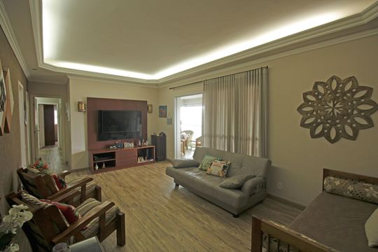 Sala de apartamento para alugar com 4 quartos, 134m² em José Menino, Santos