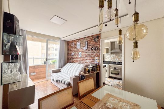 Sala de apartamento à venda com 2 quartos, 60m² em Jk, Contagem