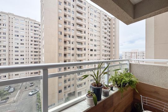 Varanda da Sala de apartamento à venda com 2 quartos, 60m² em Jk, Contagem