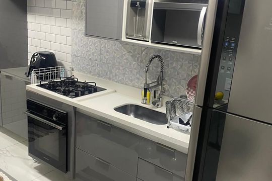 Cozinha de apartamento para alugar com 2 quartos, 56m² em Bandeiras, Osasco