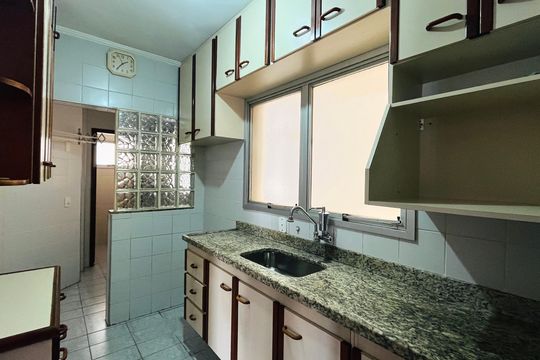 Cozinha de apartamento à venda com 3 quartos, 75m² em Chácara Primavera, Campinas