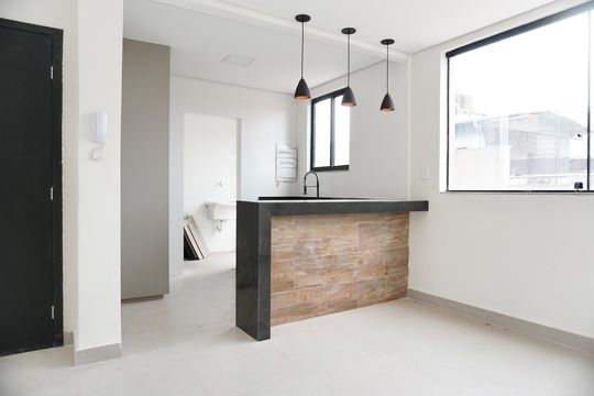 Cozinha  de apartamento à venda com 3 quartos, 117m² em Santa Tereza, Belo Horizonte