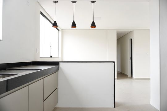 Cozinha  de apartamento à venda com 3 quartos, 117m² em Santa Tereza, Belo Horizonte