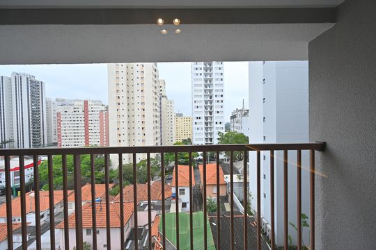 Vista do Quarto de apartamento para alugar com 1 quarto, 30m² em Vila Clementino, São Paulo