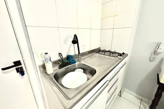 Cozinha de apartamento à venda com 1 quarto, 33m² em Jardim Santa Teresinha, São Paulo