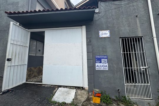 Fachada com PLACA GRANDE de casa para alugar com 2 quartos, 80m² em Novo Osasco, Osasco
