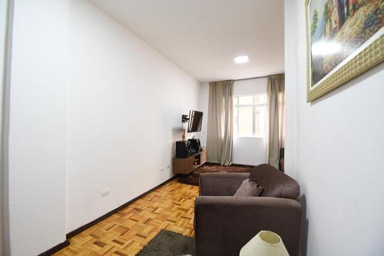Sala de apartamento à venda com 3 quartos, 89m² em Centro, Curitiba