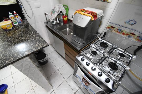 Cozinha de apartamento à venda com 3 quartos, 89m² em Centro, Curitiba