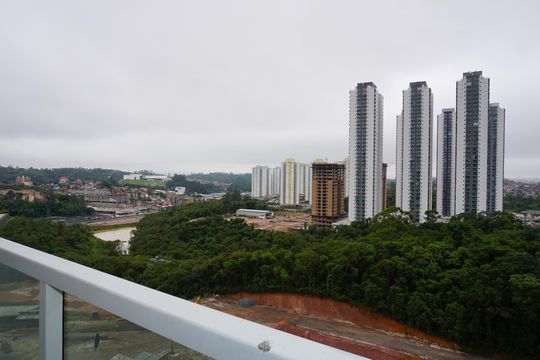 Vista da Varanda de apartamento para alugar com 3 quartos, 125m² em Jardim Santa Barbara, Embu das Artes