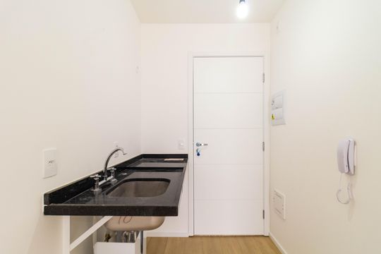 Cozinha de apartamento para alugar com 1 quarto, 26m² em Perdizes, São Paulo