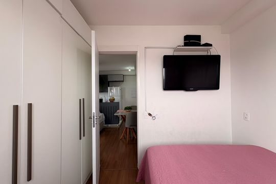 Quarto 2 de apartamento para alugar com 2 quartos, 43m² em Jardim Adutora, São Paulo