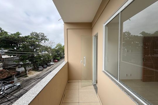 Varanda de kitnet/studio para alugar com 1 quarto, 31m² em Curicica, Rio de Janeiro
