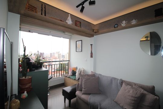 Sala de apartamento à venda com 2 quartos, 55m² em Vila Dom Pedro Ii, São Paulo