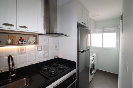 Cozinha / Área de Serviço de apartamento à venda com 2 quartos, 55m² em Vila Dom Pedro Ii, São Paulo