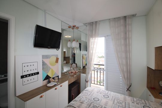 Quarto 1 de apartamento à venda com 2 quartos, 55m² em Vila Dom Pedro Ii, São Paulo