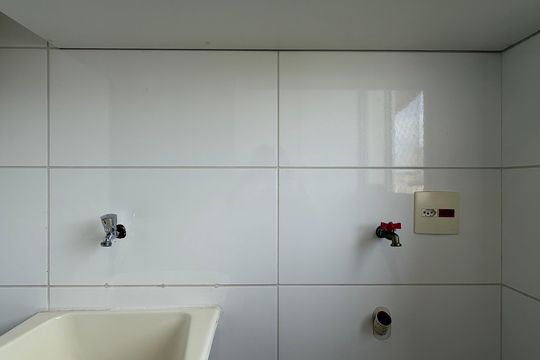 Área de serviço  de apartamento para alugar com 2 quartos, 67m² em Santa Maria, São Caetano do Sul