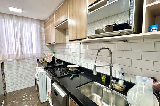 Cozinha de apartamento à venda com 2 quartos, 47m² em Vila Sao Gabriel, Guarulhos