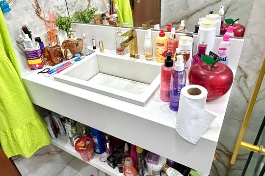 Banheiro de apartamento à venda com 2 quartos, 47m² em Vila Sao Gabriel, Guarulhos