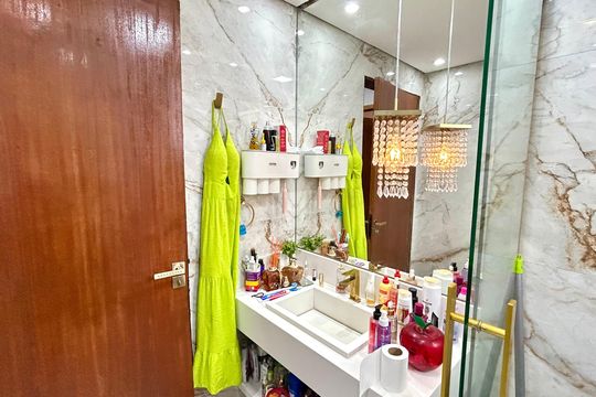 Banheiro  de apartamento à venda com 2 quartos, 47m² em Vila Sao Gabriel, Guarulhos