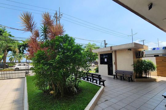 Área comum de apartamento para alugar com 1 quarto, 50m² em José Menino, Santos