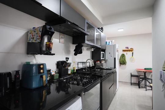 Sala/Cozinha de apartamento à venda com 2 quartos, 42m² em Jardim Boa Vista (zona Oeste), Osasco