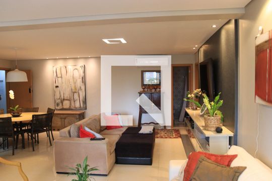Sala de apartamento à venda com 3 quartos, 121m² em Setor Marista, Goiânia